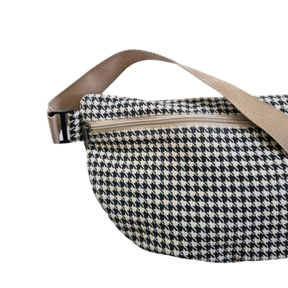 UNISEX CRESCENT - Brown Houndstooth - Image 2